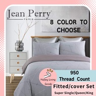 Jean Perry Celano Linosilk Collection Super Single Queen King Bedsheet 980 Thread Count (Fitted/ wit