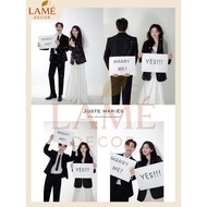 Marry Me Table, Save The Date Handheld Wedding Photography, Formex Material Decor