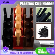 Plastics Cup Holder Coffee Organizer Dispenser Disposable Cup Stand Countertop Beverage Bar Rack