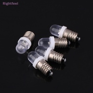 Rightfeel 5Pcs E10 Led Bulb E10 3V 6V 12V 24V Instrument Bulb E10 Indicator Bulb Old Fashioned Flash