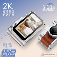 Retro Mini CCD Digital Camera 2K Full Screen Portable Thumb Camera for Students Photo Video B3P09