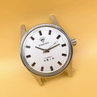 Inventory 7120 Movement Diamond Head Manual Winding Mechanical Watch Water Men's Simple Watch 35mm