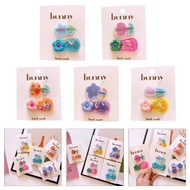Crazy 2pcs Girl Summer Hair Barrettes Flower Shape Hairpin Soft Plastic Secure Clasp
