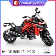 Sembo Block 701604 เลโก้รถมอเตอร์ไซค์ DUCATI จำนวน 710 ชิ้น