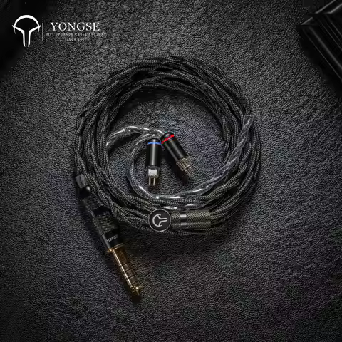 YONGSE BlackMamba Earphones Upgrade Cable High Purity Single Crystal Copper