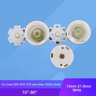 5pcs LED Lens with 13mm 21.6mm Holder For Cree XPE XPG XTE 3535 Diode
