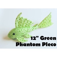Green Phantom *Glow in Dark* - Original Green Pleco Plush Aquarium Collectibles (12 inch, 30cm)