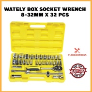 WATELY 8-32MM X 32 PCS BOX SOCKET WRENCH
