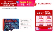 SanDisk GamePlay microSD card for Mobile Gaming 256GB microSDXC SQXAV V30 U3 C10 A2 UHS-I 190MB/s R 