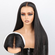 ISEE HAIR Straight Wear Go Glueless Wig Human Hair Pre Plucked Pre Cut 9x6 HD Lace Pre Bleached Tiny