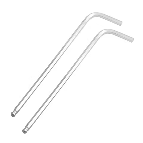 2pcs 4mm Hex Wrench Small Allen Key Set Hexagon Hexagonal Extended Hex Key Wrench Ball End L Handle 