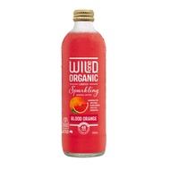 Organic Red Orange Gas Mineral Water, Lightly Sparkling Mineral Water, Blood Orange, 48 Cals (345ml) - WILD ONE