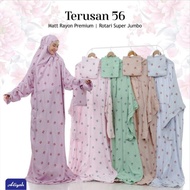 Katun Super Terbaru Model Tali Rayon Dewasa Mukena Terusan Jumbo Belak