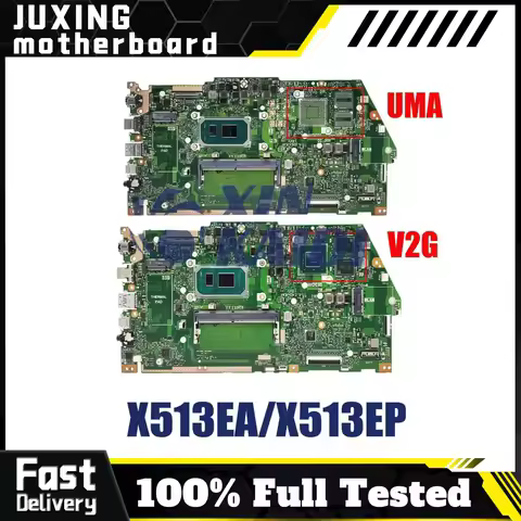 X513E Mainboard For ASUS X513EA X513EP R513E K513E F513E A513E X513EQ Laptop Motherboard UMA/V2G i3 