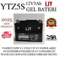 YTZ5 YTZ5S Y15 Y15ZR V1-V2 LC LC135 V2-V8 AVANTIZ GEL BATERI GEL BATTERY LJY
