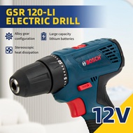 Bosch-GSR120-LI Professional Cordless Electric Hand Drill, Multi-Function Screwdriver, Home DIY Tool