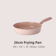Non-Stick Pink Ceramic Fika Flat Pan