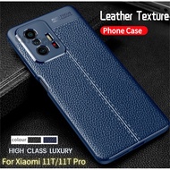 Luxury Leather Casing For Xiaomi 11T 11TPro Phone Case Xiaomi11T 10T Pro Shell Shockproof TPU Soft Bumper Leather Cover