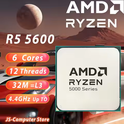 NEW AMD Ryzen 5 5600 R5 5600 3.5 GHz 6-Core 12-Thread NM L3=32M Socket AM4 CPU Processor No Fan
