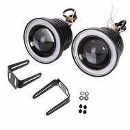 A PAIR of 89MM 89 mm LED Angel Eyes Fog Lamps