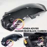 HONDA ADV150 ADV160 HUGGER REAR CARBON BLACK ADV 150 160 INNER MUDGUARD FENDER TYRE TAYAR COVER SPLA