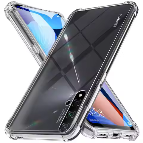 Raised Corners Crystal Soft Case For Huawei Nova 5T 6 5G 3i P30 P20 Mate 30 20 Pro Lite Y5 Y6 Y7 Y9 