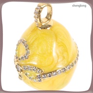 Eggs Positive Energy Charm Making Bracelet Charms Pendant Water Drop Jewelry 2.50X1.50X1.50CM Yellow