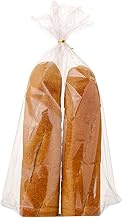 Lesibag Baguette Bread Fresh Plastic Bag 10" x 20‘’ Mirco Perforated Bread Bags with Breathable Hole
