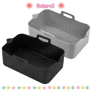 FUTUREE Air Fryer Basket, Reusable Rectangle Air Fryer Baking Tray, Silicone Silicone Air Fryer Line