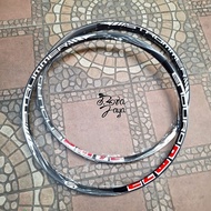 MERAH 27.5 STRUMMER ENDURO 32H BLACK RED RIM