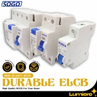 Top Quality Residual Current Circuit Breaker SOGO RCCB 40A/63A ELCB MCB 2Pole/4Pole 100mA/300mA RCCB