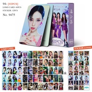 92PCS Kpop BTS SEVENTEEN lomo card Aespa Ateez EN Cha Eun Woo Taylor Swift photocards ins card for fans collection