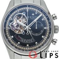 真力時 Chronomaster Open Power Reserve El Primero 腕錶 03.2080.4021/21.M2040，附錶盒、保固卡，不鏽鋼材質，男士腕錶，黑色，拋光處理，成
