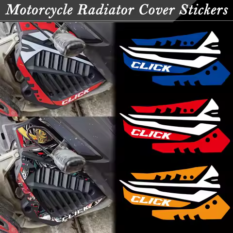 For Honda CLICK Click 125i 150i 160 V2 V3 Motorcycle Radiator Cap Stickers Moto Radiator Cover Acces