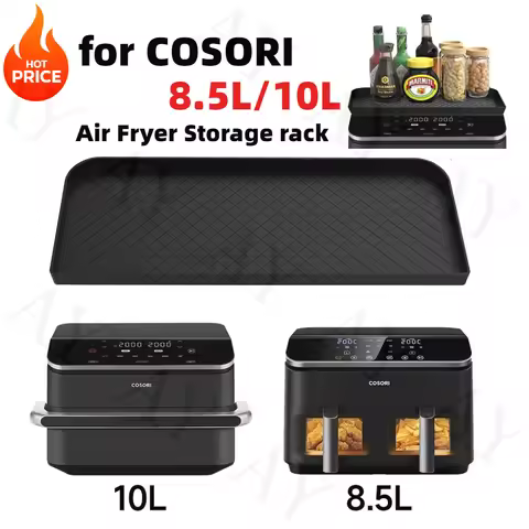 For COSORI 8.5/10L Silicone Air Fryer Mat Storage Shelf Accessories Dustproof Easy to Clean silicone
