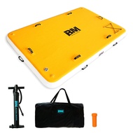 Inflatable Floating Dock, Water Float Platform, Floating Island Dock Pad for Lake, Pool, Ocean Water