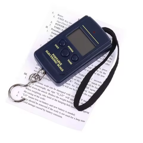 HOMEFISH Portable Handheld Electronic Scale Luggage Scale Digital Hanging Hook Scale for Food Weight