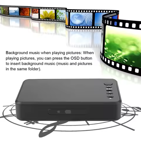 1080P Media Player 1080P 4K Mini HDMI Media Audio Video Advertising Player Hard Disk Player HD Media