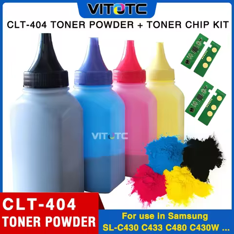 CLT404 Toner Chip toner Powder Compatible for Samsung C430 C430W C432 C433W C480 C480FN C480FW C480W