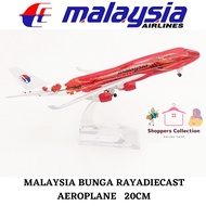 Malaysia Airlines Hibiscus Boeing 747 Aircraft Model 20CM Die-cast Metal Airplane