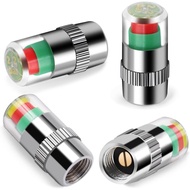 SAFELIFE 4 Pack 2.2 Bar 32PSI Pemantau Tekanan Tayar Kereta Penutup Injap Penunjuk Sensor Mudah Diba