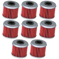 [Limyth]For CRF150R CRF150RB CRF250R CRF250X CRF450R CRF450X Oil Filter Replacement Parts 8Pcs 15412