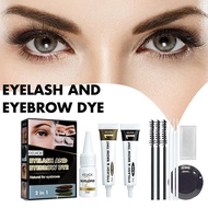 Eyelashes Eyebrow Beard Mustache Hair Dye Paste Tint Professional Dye Brush Permanent Kit & C0o3