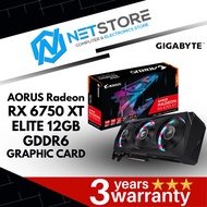 GIGABYTE AORUS Radeon RX 6750 XT ELITE 12G GDDR6 GRAPHIC CARD GV-R675XTAORUS E-12GD