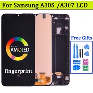 6.4'' Super Amoled For Samsung A30S A307 LCD Display with Touch Screen Digitizer Assembly A307F A307FN A307G A307GN LCD