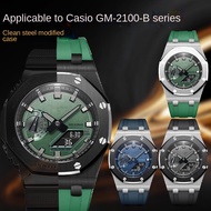 Suitable For Casio Watch G-SHOCK Series GM-2100 Farm Oak AP Modified Octagonal Steel Case Stainless Whole Set Accessories