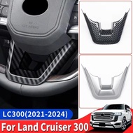 For Toyota Land Cruiser 300 2021 2022 2024 Steering Wheel Decorative paster LC300 J300 Interior Acce