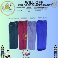 SCHOOL UNIFORM WILL OFF  SLACK PANTS FOR KIDS AND ADULT KATRINA FABRIC