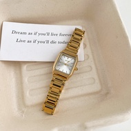 Retro Square Dial นาฬิกาผู้หญิง IEKE Ins Elegant นาฬิกาสายคล้องคอควอตซ์ผีเสื้อ Clasp กันน้ํา 3ATM
