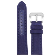 สีเขียว สายนาฬิกาไนลอนสําหรับ Panerai Luminor 1157 สีฟ้า 1288 สีเทาผ้าใบผู้ชาย 24 มม.ทนทาน ระบายอากา